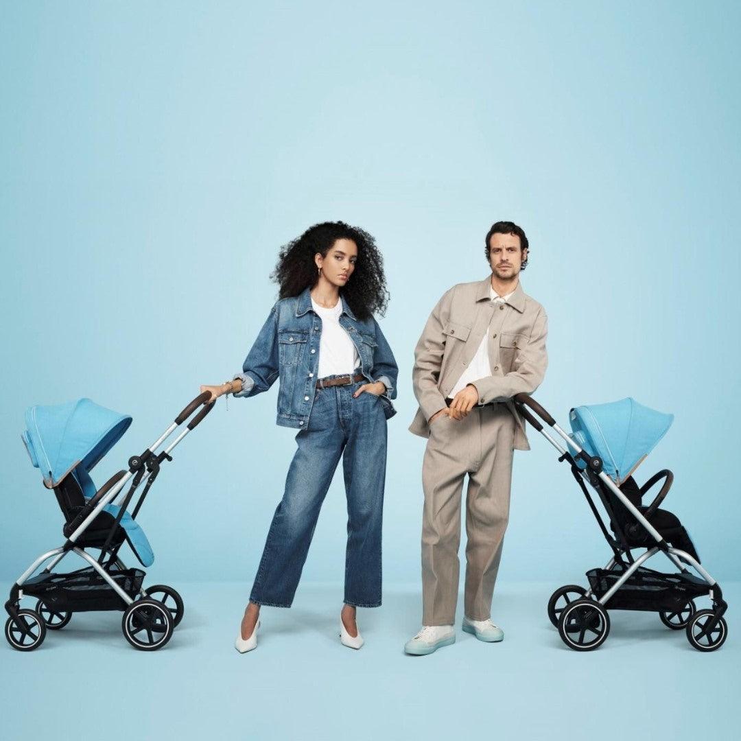 Carrinho De Bebê Cybex Eezy S Twist+2 Beach Blue - Cybex Babytunes