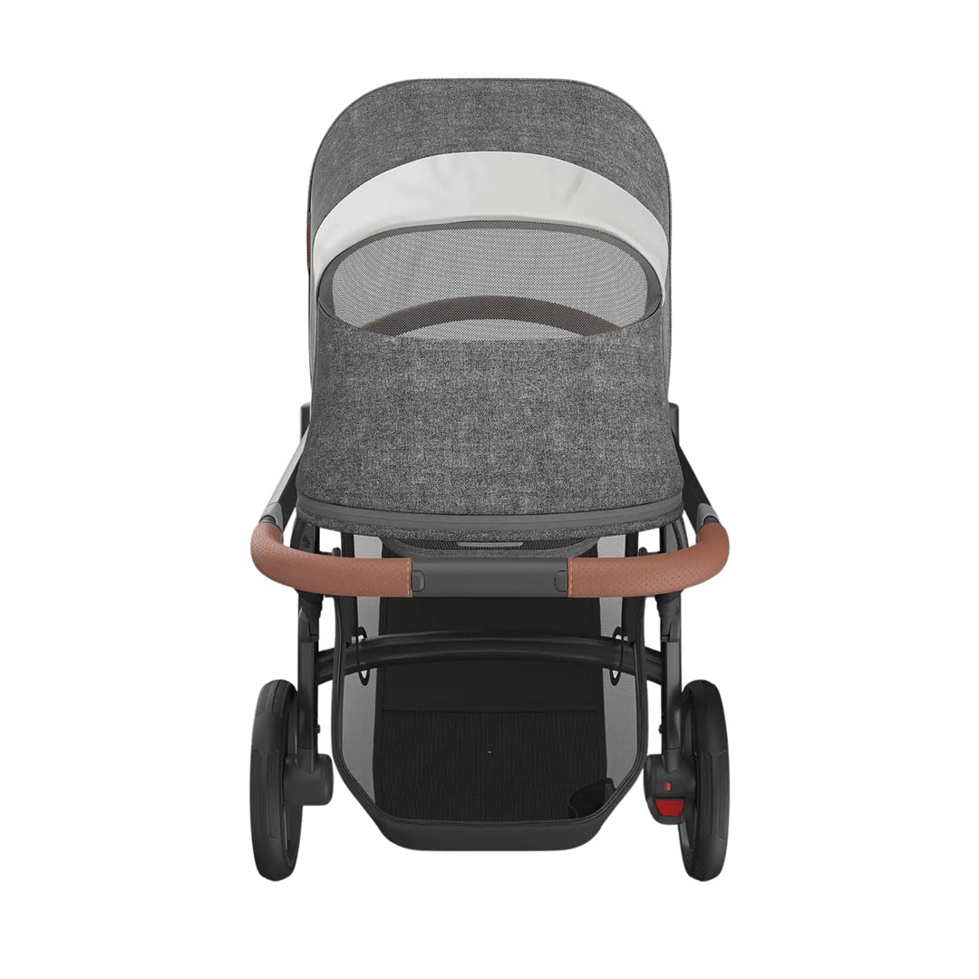 Uppababy Vista V3 Stroller - Greyson Charcoal Mélange/Carbon Frame/Saddle Leather