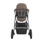 Uppababy Vista V3 Stroller - Theo Dark Taupe/Silver Frame/Chestnut Leather