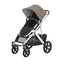 Uppababy Vista V3 Stroller - Theo Dark Taupe/Silver Frame/Chestnut Leather