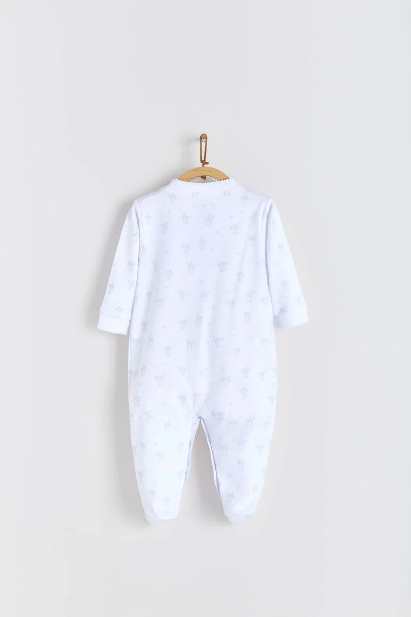 Babycottons Colette Wishing Pima Cotton Footed Pajama - Blue