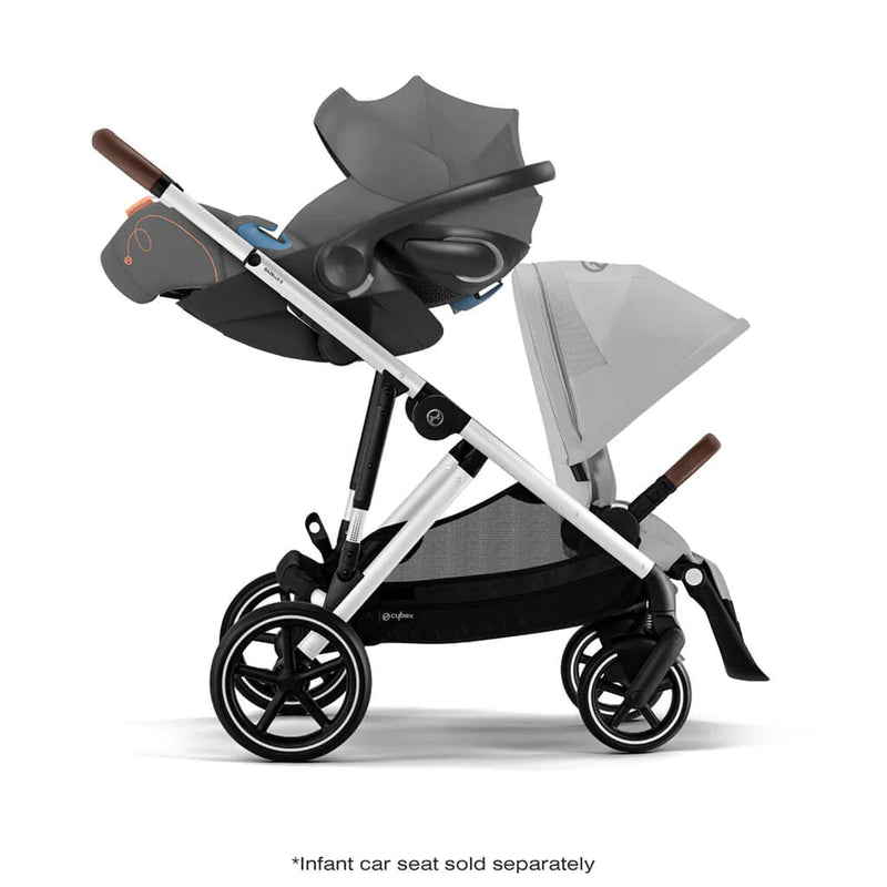 Cybex Gazelle S 2 Stroller - Silver Frame/Lava Grey Seat