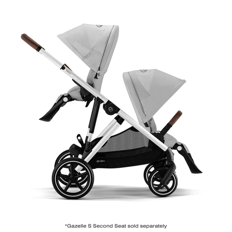 Cybex Gazelle S 2 Stroller - Silver Frame/Lava Grey Seat