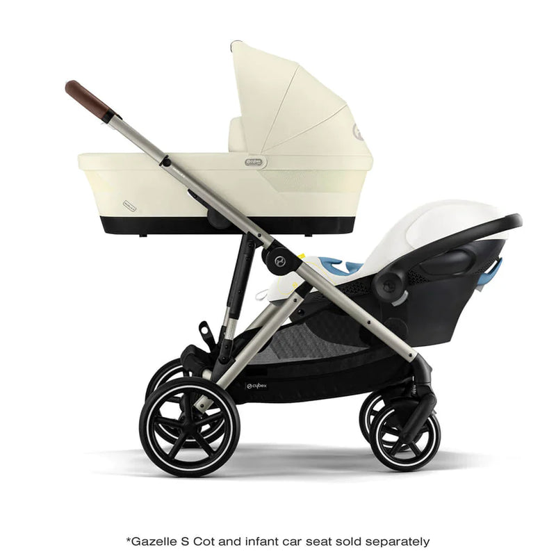 Cybex Gazelle S 2 Stroller - Taupe Frame/Seashell Beige Seat