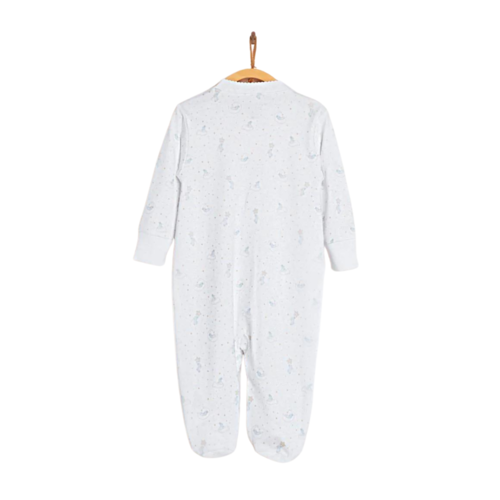 Babycottons Dreams Snaps Footed Pajama - Blue