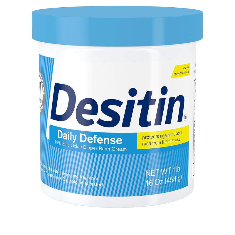 Desitin Daily Defense Baby Diaper Rash Cream Fragrance Free 16 Oz