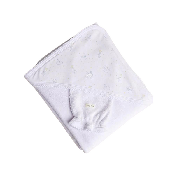 Babycottons Dreams Cotton Hooded Towel Blue