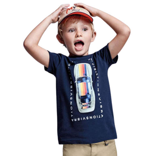 Mayoral Ecofriends Sustainable Cotton T-shirt Boy Navy Blue