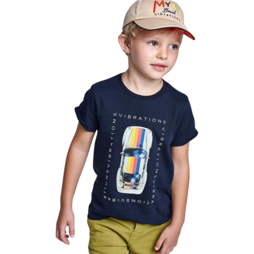 Mayoral Ecofriends Sustainable Cotton T-shirt Boy Navy Blue