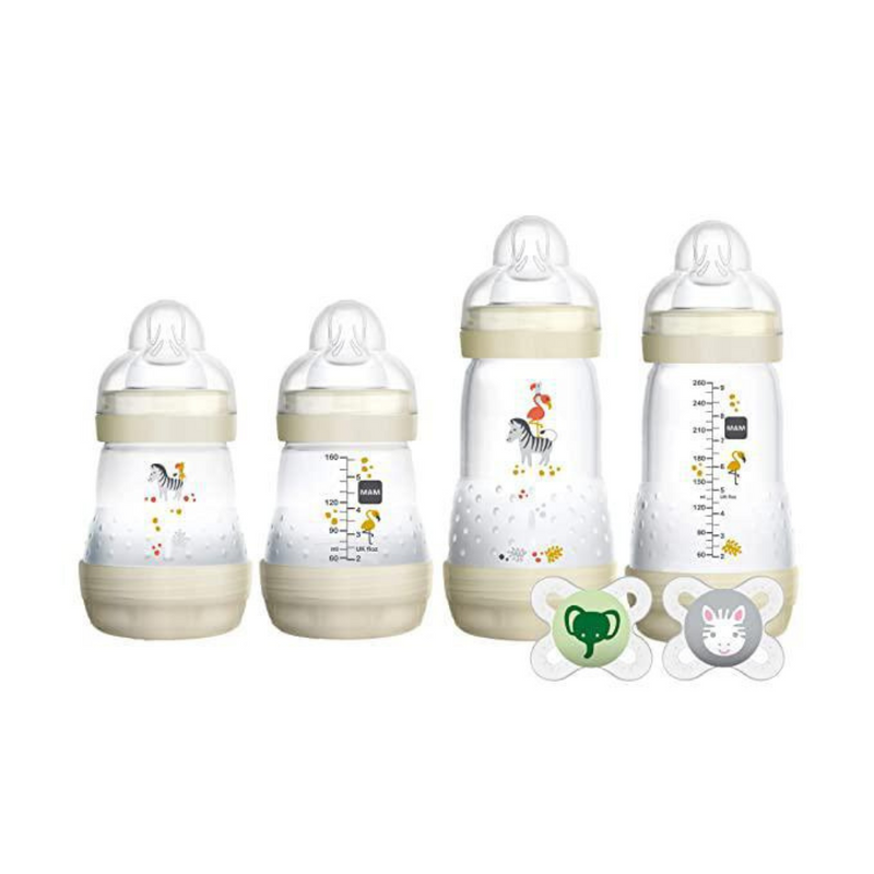 MAM Feed And Soothe Gift Set Clear Zebra