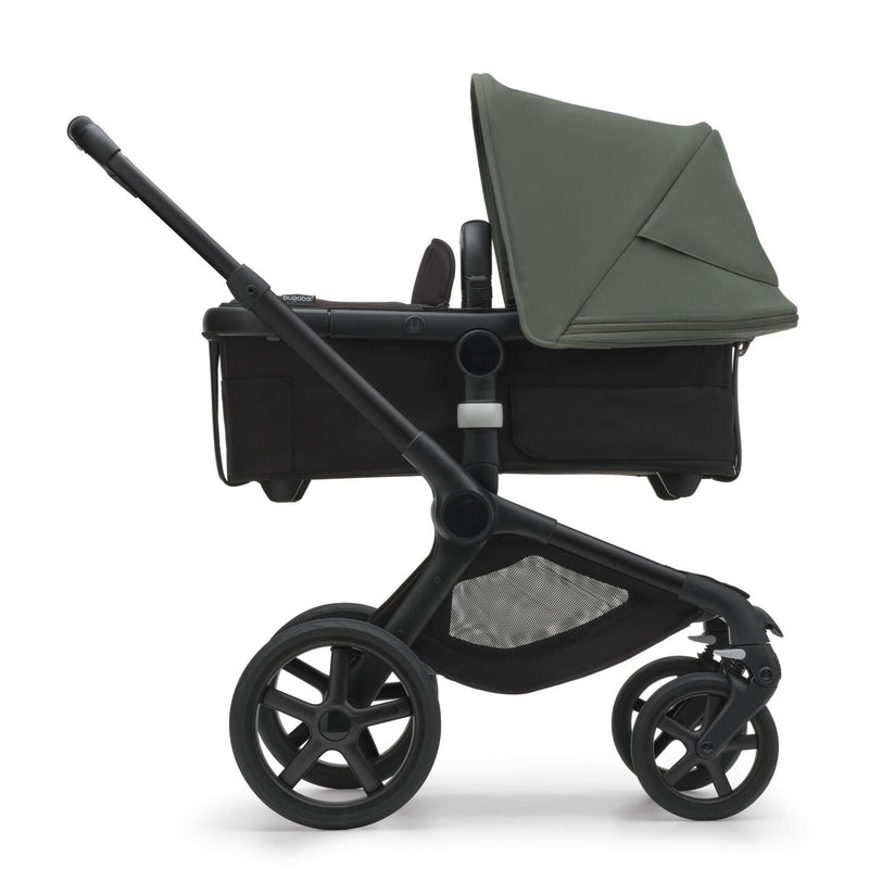 Bugaboo Fox 5 Bassinet & Seat Stroller - Black Chassis-Forest Green - Black