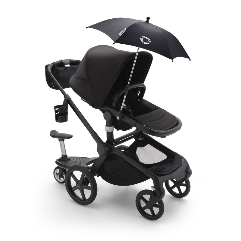 Bugaboo Fox 5 Bassinet & Seat Stroller - Black Chassis-Sunrise Red/Grey Mélange