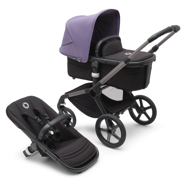 Bugaboo Fox 5 Bassinet & Seat Stroller - Graphite Chassis - Astro Purple/Black