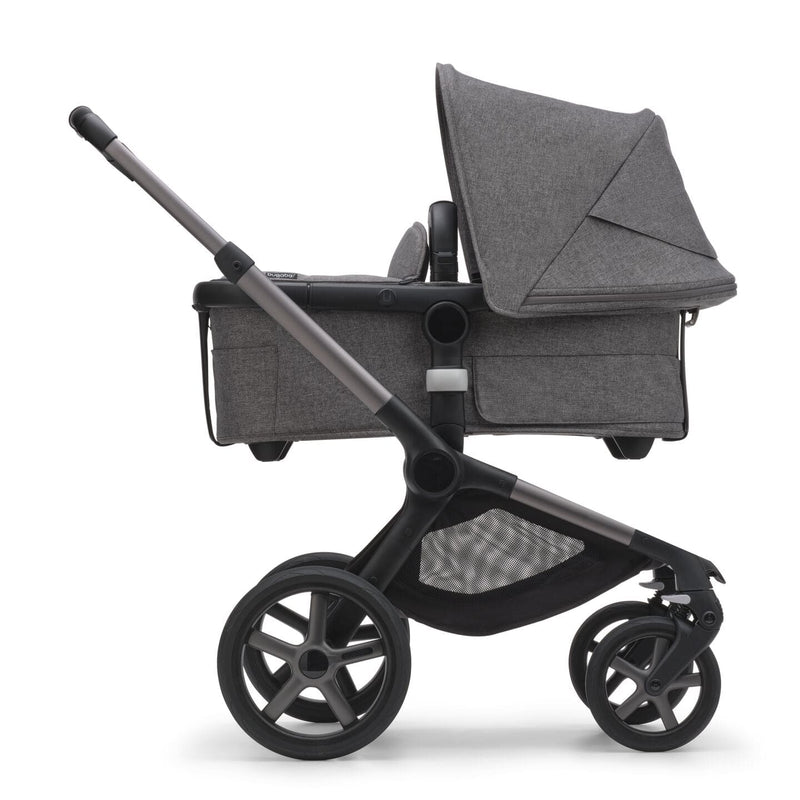 Bugaboo Fox 5 Bassinet & Seat Stroller - Graphite Chassis-Grey Mélange