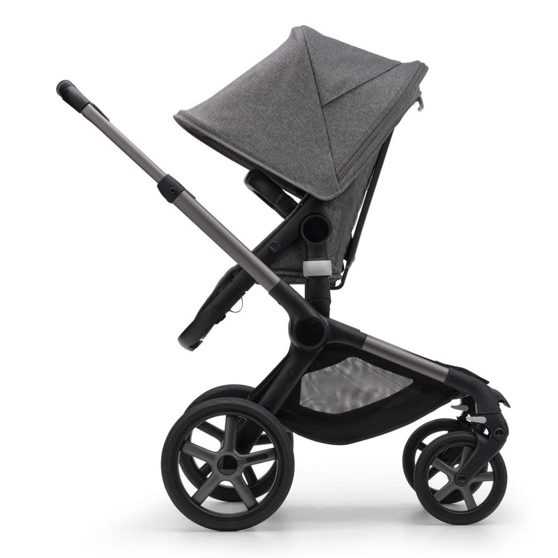 Bugaboo Fox 5 Bassinet & Seat Stroller - Graphite Chassis-Grey Mélange