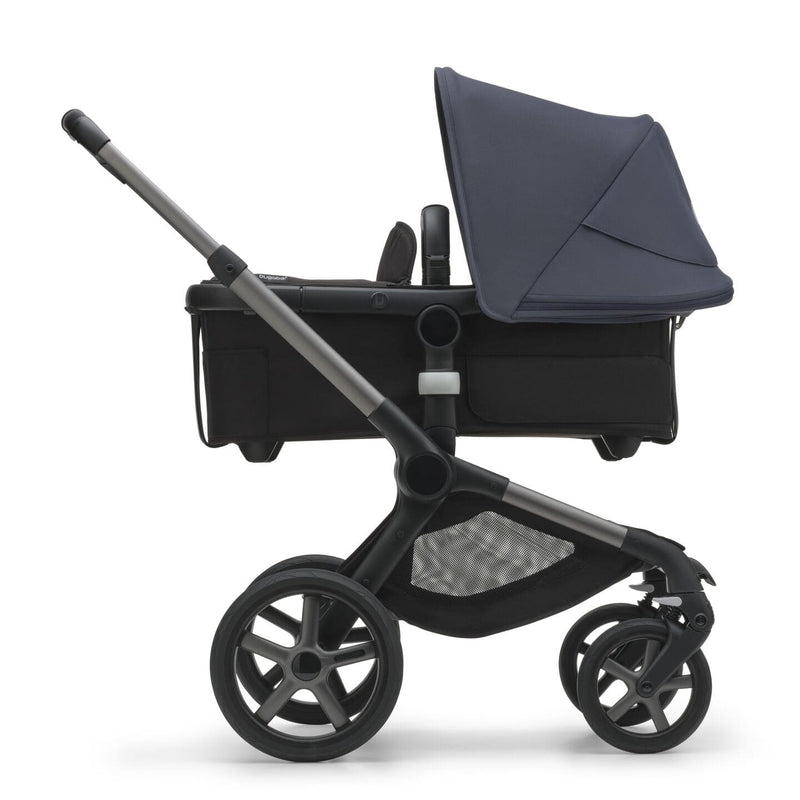 Bugaboo Fox 5 Bassinet & Seat Stroller - Graphite Chassis-Stormy Blue/Black