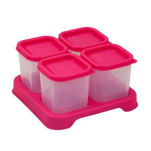 Green Sprouts Fresh Baby Food Glass Cubes 4 Oz Pink