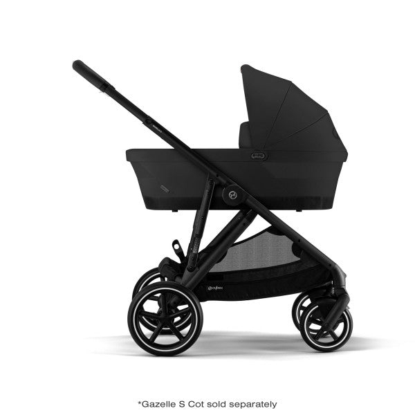 Cybex Gazelle S 2 Stroller - Black Frame/Moon Black Seat