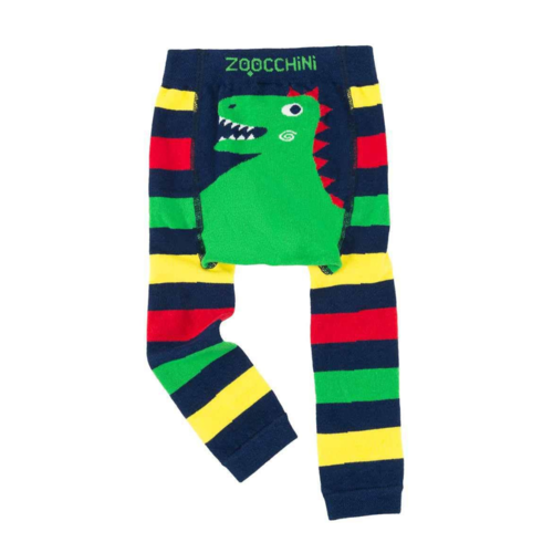 Zoocchini Grip+Easy Comfort Crawler Legging & Socks Set Dinosaur