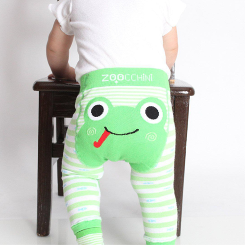 Zoocchini Grip+Easy Comfort Crawler Legging & Socks Set Frog