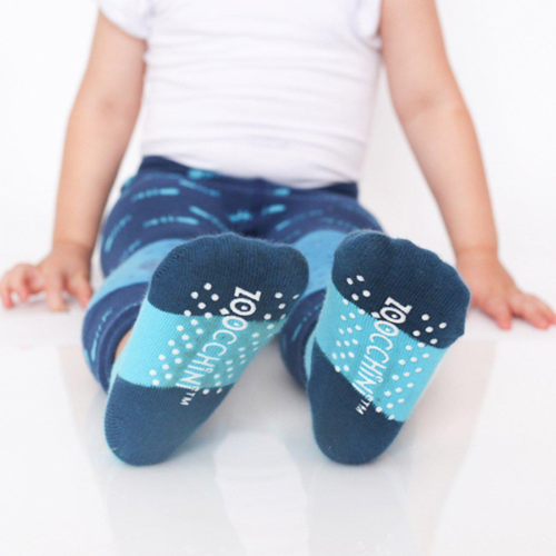 Zoocchini Grip+Easy Comfort Crawler Legging & Socks Set Shark