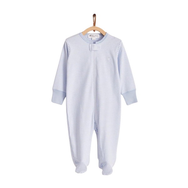 Babycottons In The Woods Zipper Footed Pajama - Blue