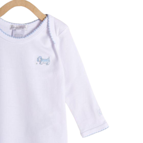 Babycottons In the Woods Bodysuit 2 Pack White Light Blue