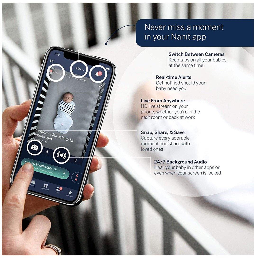 Babá Eletrônica Nanit HD Pro Wifi Kit Monitoring System - Nanit Babytunes