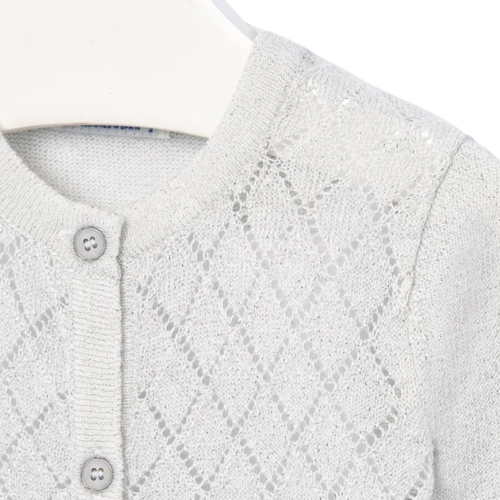 Mayoral Knitting Cardigan Metallic Silver