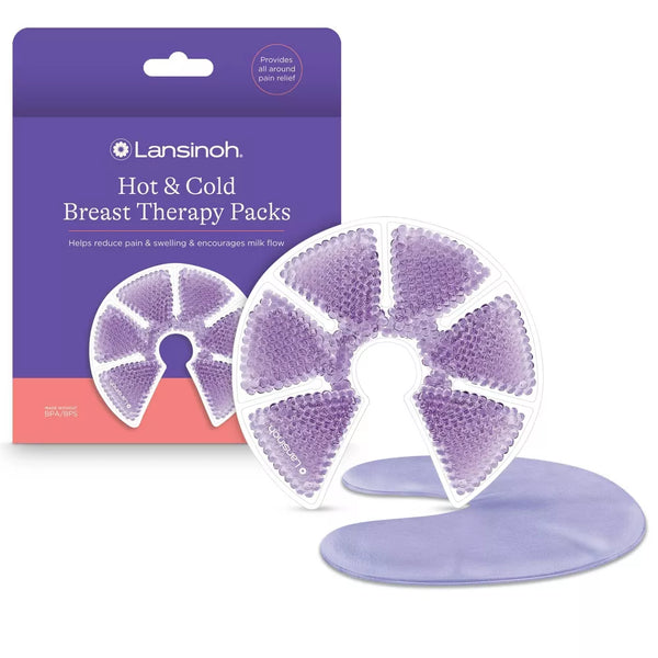 Lansinoh Therapy Packs With Soft Covers, Hot and Cold Breast Pads - 2pk