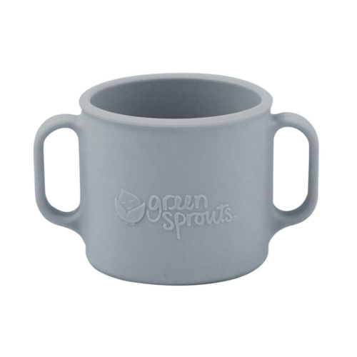 Green Sprouts Learning Cup Made From Silicone Grey