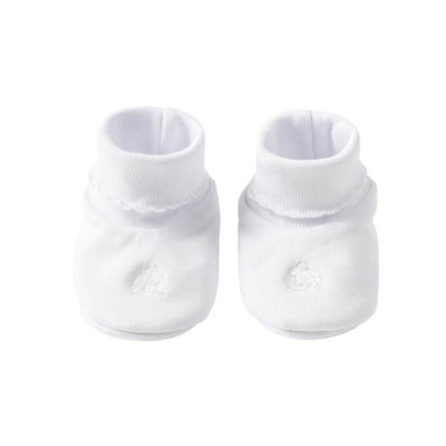 Babycottons Logo Booties White