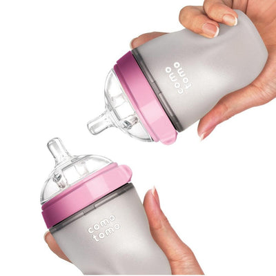 Kit Mamadeira Comotomo 2 Peças Rosa 250ML - Comotomo Babytunes