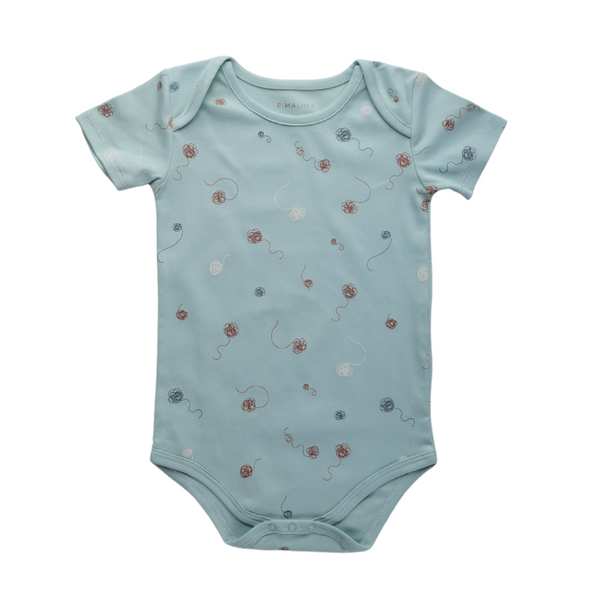 Pima Lima Mint Hilo Short Sleeve Bodysuit