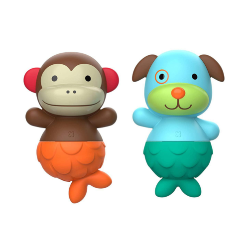 Skip Hop Mix & Match Flippers Baby Bath Toy Monkey Dog