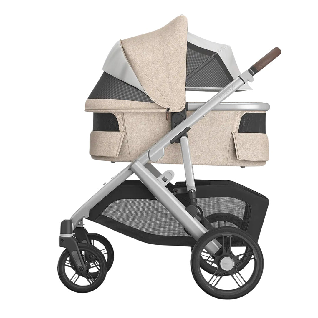 UPPAbaby Bassinet V3 - Declan Oat Melange/Silver Frame