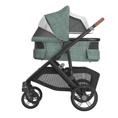 UPPAbaby Bassinet V3 - Gwen Green Melange/Carbon Frame