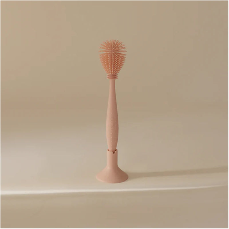 Mushie Silicone Baby Bottle Brush Blush