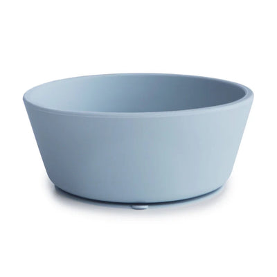 Mushie Silicone Suction Bowl Powder Blue