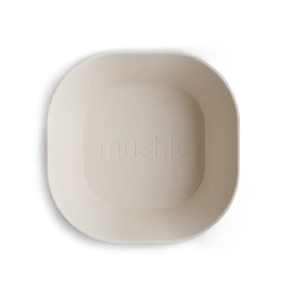 Mushie Square Dinnerware Bowl Set of 2 - Ivory