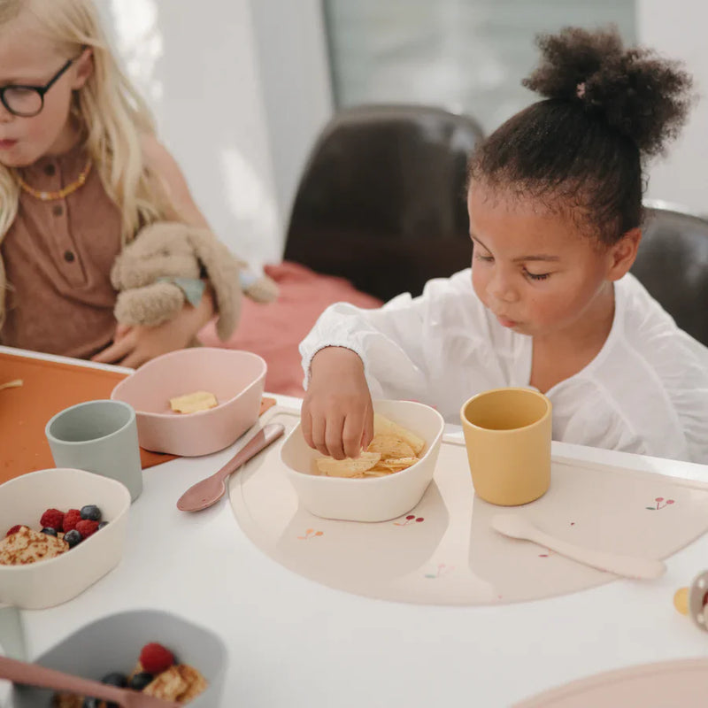 Mushie Square Dinnerware Bowl Set of 2 - Blush