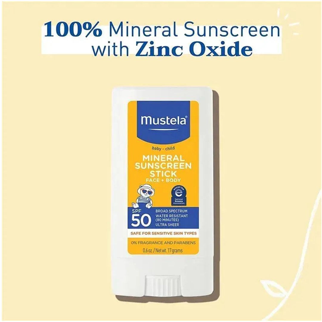 Mustela Baby Mineral Sunscreen Stick SPF 50 Broad Spectrum