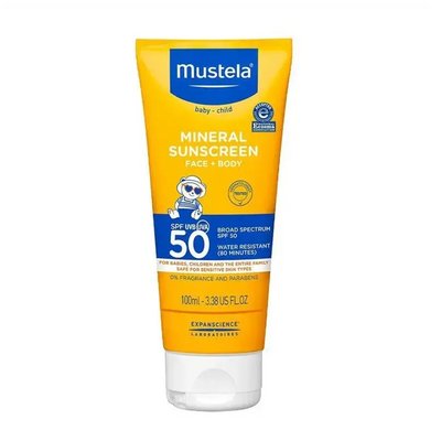 Mustela Baby Mineral Sunscreen Lotion Face & Body SPF 50