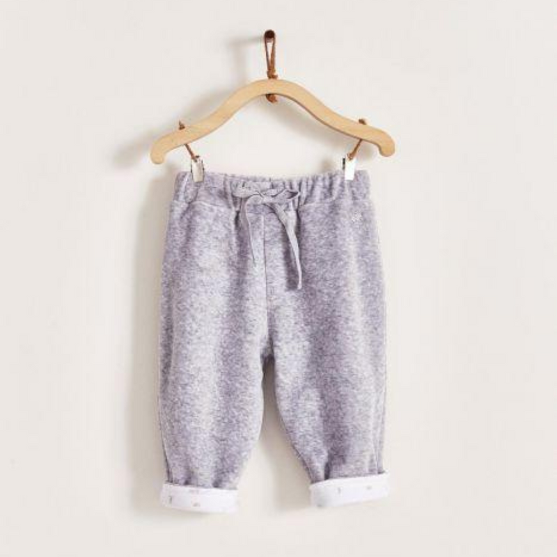 Babycottons My Fluffy Sheep Plush Reversible Pants Grey