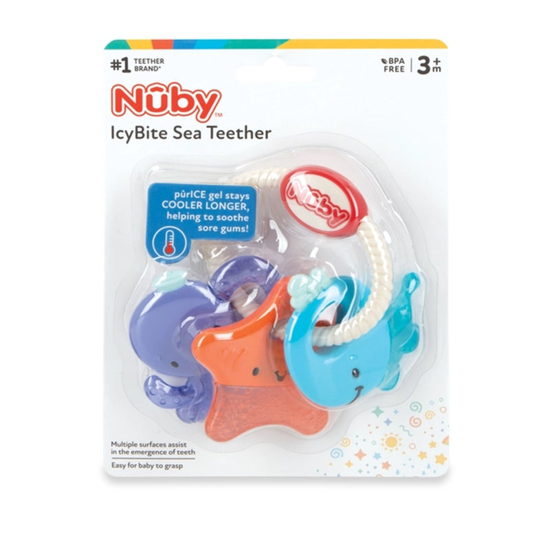 Nuby Ice Gel Icybite Sea Teether Keys 3M+