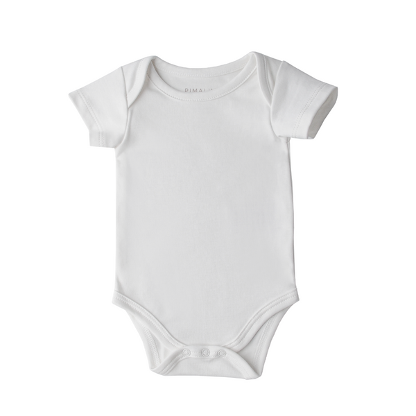 Pima Lima Off White Short Sleeve Bodysuit