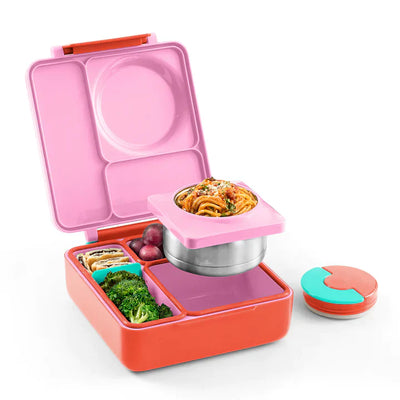 OmieLife OmieBox Insulated Hot & Cold Bento Box - Pink Berry - Luna Baby Store Miami