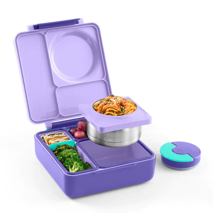 OmieLife OmieBox Insulated Hot & Cold Bento Box - Purple Plum