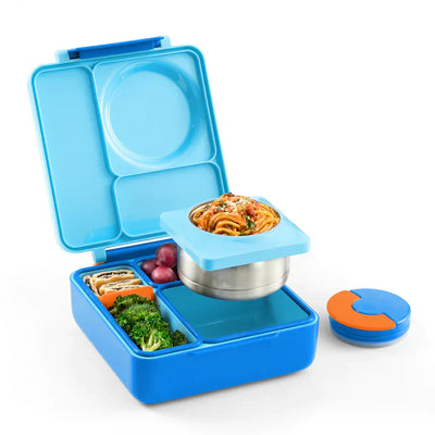 OmieLife OmieBox Insulated Hot & Cold Bento Box - Blue Sky - Luna Baby Store Miami