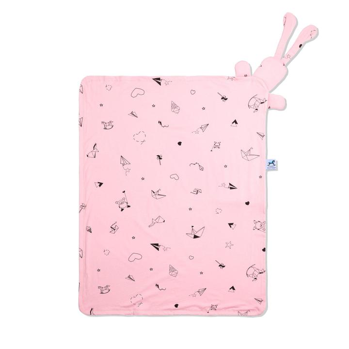 Gootoosh Organic Bunny Blanket Pink Origami